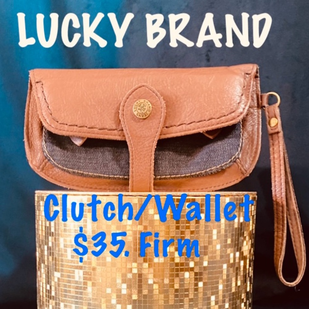 LUCKY BRAND Leather Wristlet /Wallet